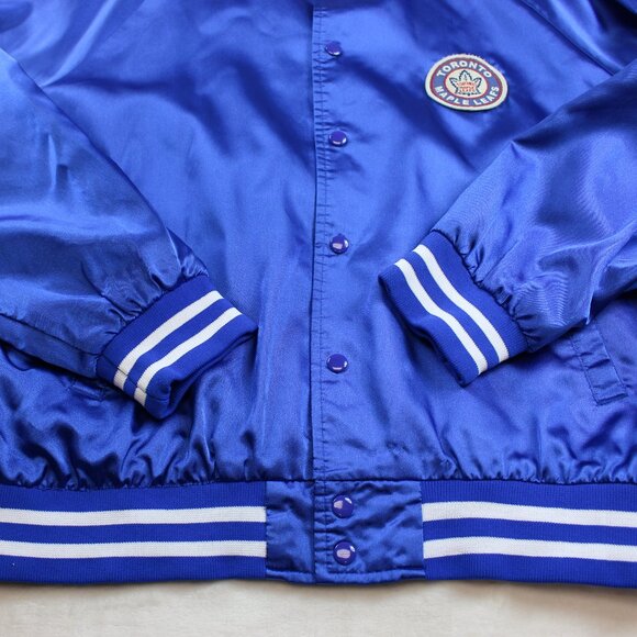 Vintage Toronto Maple Leafs NHL Hockey Light Satin Jacket (XL) - Picture 7 of 9
